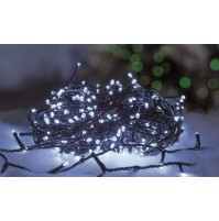 180 Luci Pazze di Natale da ESTERNO a LED Controller 8 Giochi - Luce FREDDA