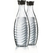 2 Bottiglie da 0,75 litri in Vetro SODASTREAM x Gasatore Acqua Crystal e Penguin