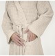 Accappatoio Uomo Donna FAZZINI 100% Cotone NIDO D' APE con Cappuccio S M L XL