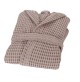 Accappatoio Uomo Donna FAZZINI 100% Cotone NIDO D' APE con Cappuccio S M L XL