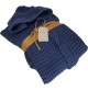 Accappatoio Uomo Donna FAZZINI 100% Cotone NIDO D' APE con Cappuccio S M L XL