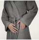 Accappatoio Uomo Donna FAZZINI 100% Cotone NIDO D' APE con Cappuccio S M L XL