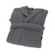 Accappatoio Uomo Donna FAZZINI 100% Cotone NIDO D' APE con Cappuccio S M L XL