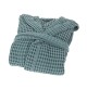 Accappatoio Uomo Donna FAZZINI 100% Cotone NIDO D' APE con Cappuccio S M L XL