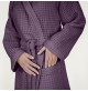 Accappatoio Uomo Donna FAZZINI 100% Cotone NIDO D' APE con Cappuccio S M L XL