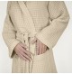 Accappatoio Uomo Donna FAZZINI 100% Cotone NIDO D' APE con Cappuccio S M L XL