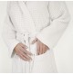 Accappatoio Uomo Donna FAZZINI 100% Cotone NIDO D' APE con Cappuccio S M L XL