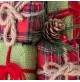 Albero Decorazione Natalizia Natale 45 cm BRANDANI Alberello Pacchi Doni Regalo