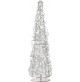Albero di Natale Argentato 100 cm con Luci a Led a Filamento Argento SOMPEX