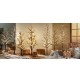 Albero di Natale LARICE 120 cm con 78 LED Calda BRANDANI Oro Champagne Glitter