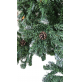 Albero di Natale PINO WELLS 210 cm con Neve e Pigne Rami Abete Verde