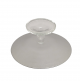 Alzata Centrotavola BOMBAY IVV Beige in Vetro 28 cm
