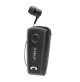 Auricolare Bluetooth per Telefonate con CAVO RETRATTILE Cuffia Vivavoce CELLY