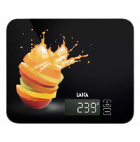 Bilancia Pesa Digitale LAICA Slide KS5015 da Cucina in Vetro 15 Kg Nera