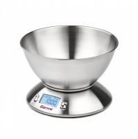 Bilancia Pesa da Cucina Cibi Alimenti GIRMI Digitale Elettronica Ciotola Inox