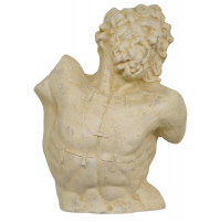 Busto Laocoonte Statua Scultura Resina Bianco Soprammobile Arte Moderna 86 cm
