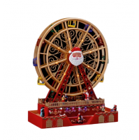 Carillon Ruota Panoramica di Natale Rotante in Movimento Luci LED Decorazione