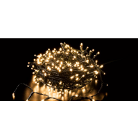 Catena 240 Luci LED per Albero di Natale Bianco Caldo 11,95 metri da Esterno