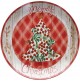 Centrotavola Piatto Panettone da Tavola TOGNANA Christmas Tree in Porcellana
