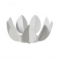 Cestino Centrotavola Coppa Porta Pane Frutta Arti e Mestieri Ficus Bianco 28 cm
