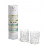 Cocktail per 2 Persone con Bicchieri e Sottobicchieri in Confezione Regalo