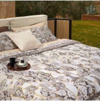 Completo Lenzuola Matrimoniale 2 Piazze FAZZINI Giappone Letto 100% Cotone Raso