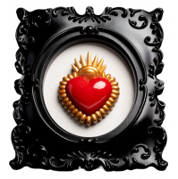 Cornice FRAME Cuore BLOGO HeartRed/Gold Rosso e Oro Decorativo