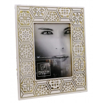 Cornice Portafoto Maiolica Esagoni Oro FANTIN ARGENTI 13x18 cm Decorato Oro