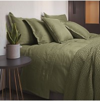Cuscino Arredo Decorativo FAZZINI 100% Lino Arredamento Letto Divano Colori