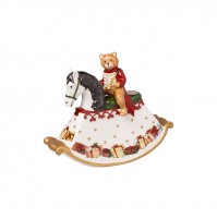 Decorazione Natale Cavallo a dondolo Portacandela Villeroy & Boch Christmas Toys