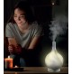Diffusore di Aromi Oli Essenziali a Ultrasuoni in Vetro Bianco 150 ml con Luce
