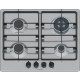 Fornello Piano Cottura BOSCH 4 Fuochi a Gas Inox da Incasso Griglie in Ghisa WOK