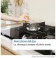 Fornello Piano Cottura BOSCH 4 Fuochi a Gas Inox da Incasso Griglie in Ghisa WOK