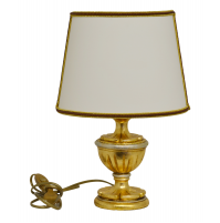 Lampada Lumetto Oro con Paralume Cono liscio - h37,7 cm