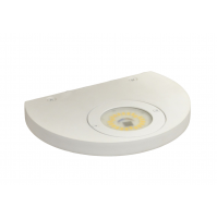 Lampada Parete Applique ICONE ALBA LED Bianco/Alluminio 15 cm