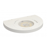 Lampada Parete Applique ICONE ALBA LED Bianco/Marrone 20 cm