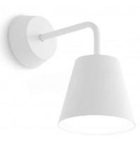 Lampada Parete Applique Linea Light CONUS Metallo Bianco 7266 LED 7 W 32x18,5 cm