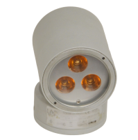 Lampada Parete da Esterno Grigia Atsia Linea Light 85386 3x1W LED Monoemissione