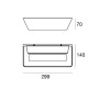 Lampada da Parete Applique LINEA LIGHT HYPE 27 Watt Luce Calda LED Interno