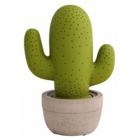 Lampada da Tavolo Comò Abat Jour BRANDANI Cactus Verde 28 cm Comodino Nuovo