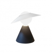 Lampada da Tavolo Lumetto Fante Nero Linea Light Stilnovo h 28cm E27 11W