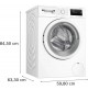 Lavatrice con Oblò BOSCH Serie 4 Bianco 9 Kg Classe A 1200 Giri Vapore Rapido