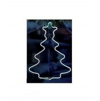 Luce Natale Albero LED Neon con 240 da Esterno 56x42,5 cm - Luce Fredda Natale