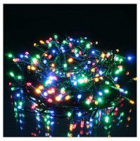 Luci Natale LED 300 ESTERNO Luce BICOLOR Calda e Multicolor Controller 8 Giochi