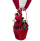Mongolfiera di Babbo Natale con Doni Natalizi Pacchi Regalo Rosso Grande 150 cm