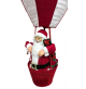 Mongolfiera di Babbo Natale con Doni Natalizi Pacchi Regalo Rosso Grande 150 cm