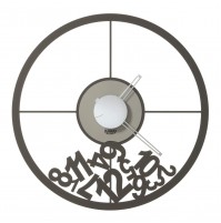 Orologio da parete grande Mixer Fango e Avorio Arti & Mestieri 50 cm