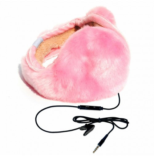 Paraorecchie con cuffie e microfono HI-EAR colore Rosa originale Hi-Fun 670