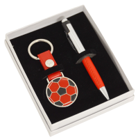 Penna USB Portachiavi Fantin Argenti Penna Rossa con USB 4GB Portachiavi Pallone