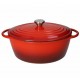 Pentola Casseruola Cocotte Ovale GHISA BRANDANI con Coperchio 5 Litri INDUZIONE